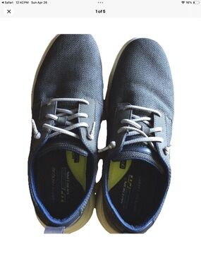 Men’s 10.5Classic Fit Skechers Gladwin Charcoal Gray Casual Sneakers Work 204669